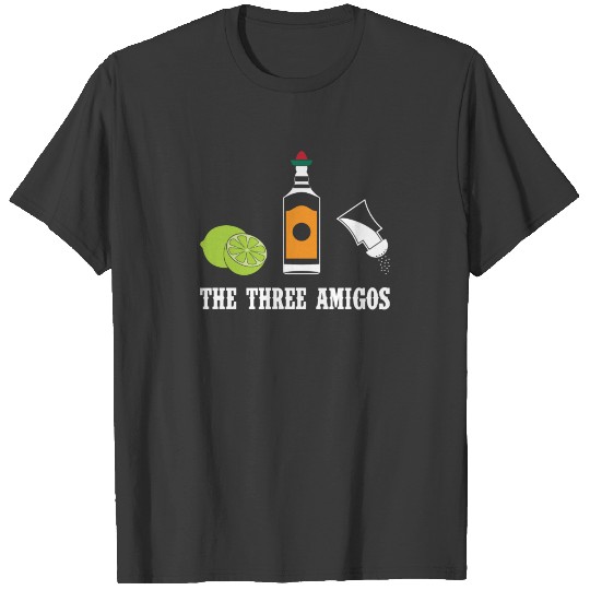 The Three Amigos Tequila Lime Salt Cinco De Mayo T-shirt