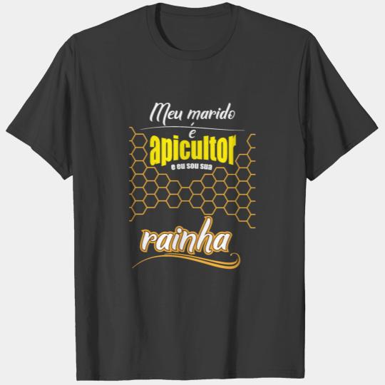 My husband beekeeper I am Queen - gift Portugal T-shirt