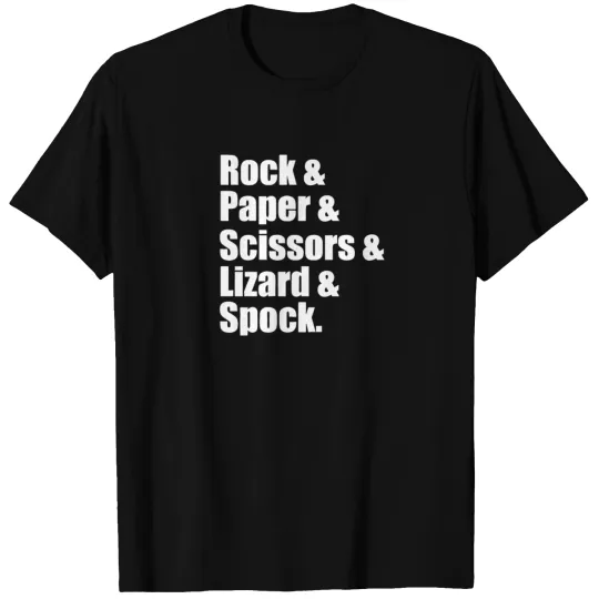 New Design Rock Paper Scissors Lizard Spock Funny T-shirt