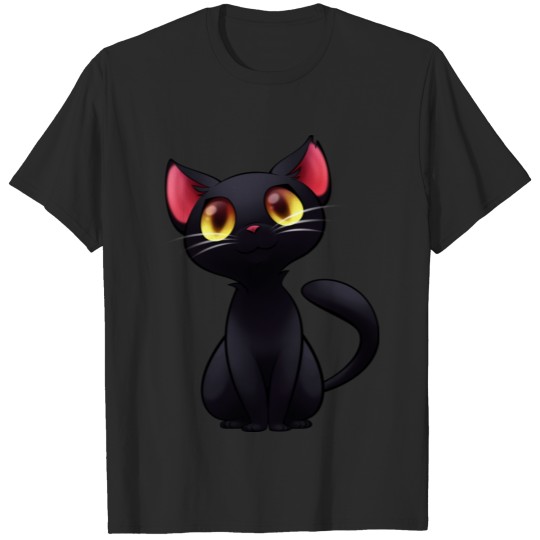 Discover CUTE BLACK CAT T-shirt