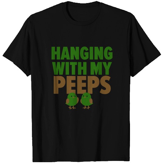 Hanging with peeps funny easter t-shirt Gift 2018 T-shirt