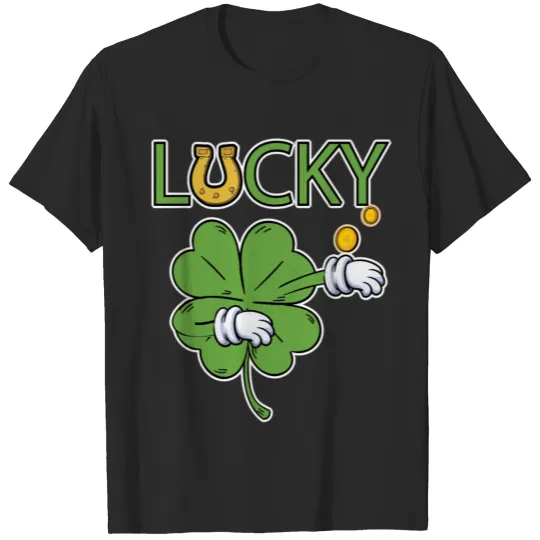 Discover clover leaf shamrock dabbing T-shirt