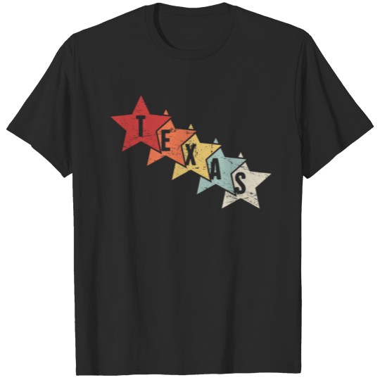 Discover Retro 70s Texas Stars T-shirt