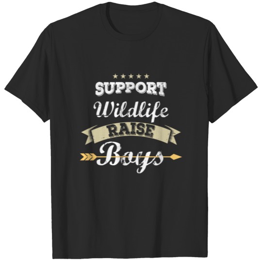 Wildlife Raise Boys T-Shirt for Mom and Dad 2018 T-shirt