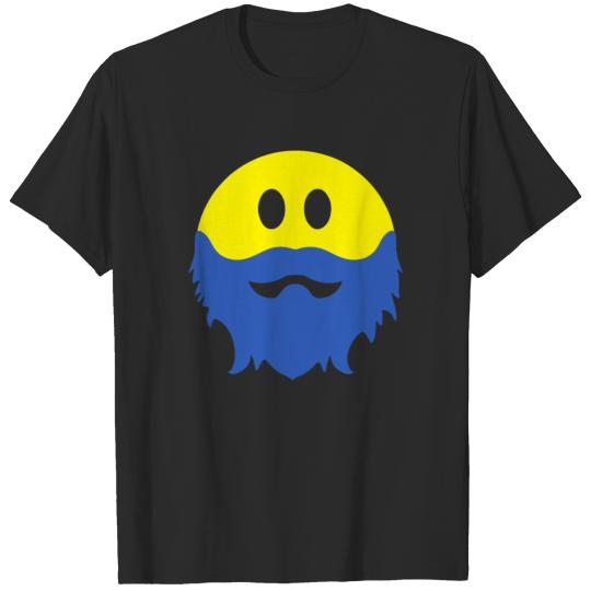 Bearded Smiley Face T-shirt