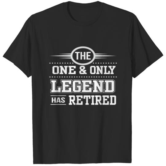 Discover One And Only Legend Has Retired Funny Retirement S T-shirt
