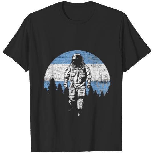Discover Astronaut moon Argentina flag gift idea T-shirt
