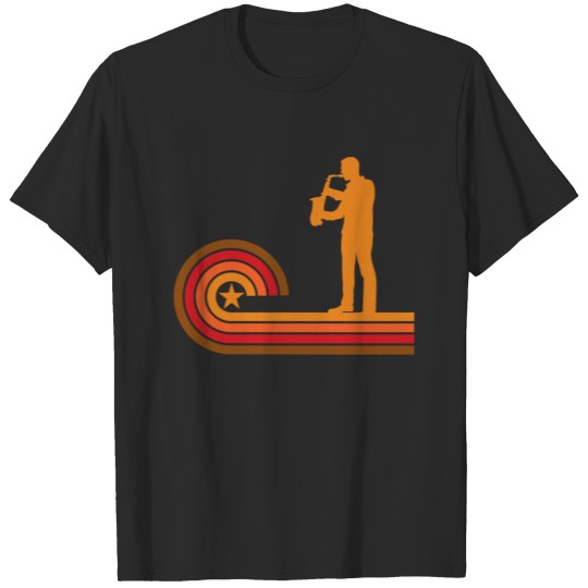 Discover Retro Style Sax Player Vintage Saxophone T-shirt