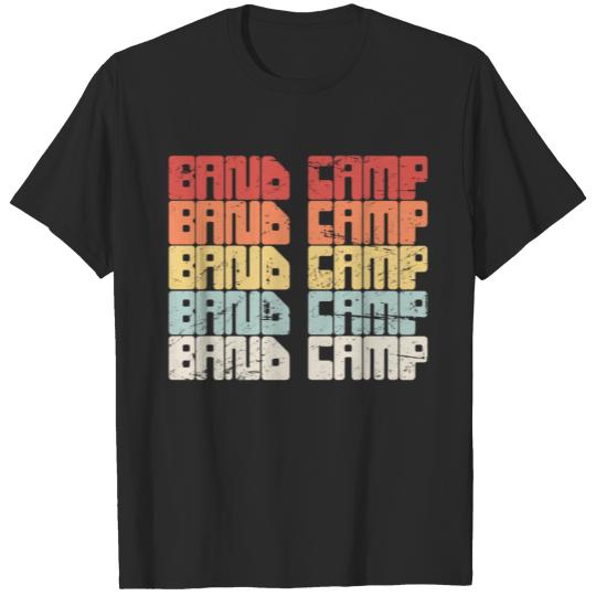 Retro 80s BAND CAMP Text | Marching Band T-shirt