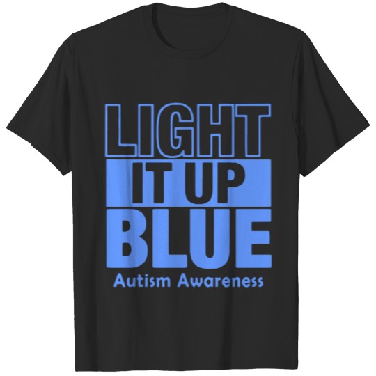 Discover Light It Up Blue Women s Autism Awareness Month Au T-shirt