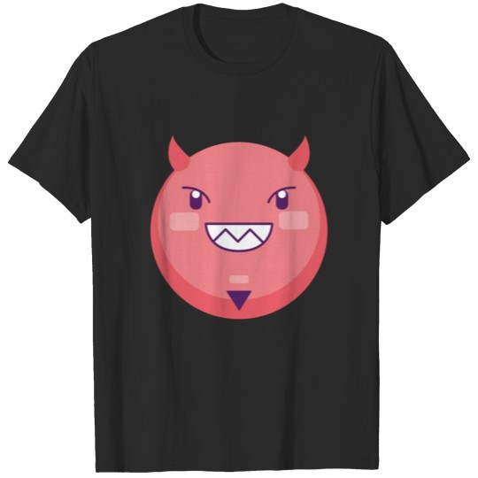 Discover Evil face red looking very friendly T-shirt