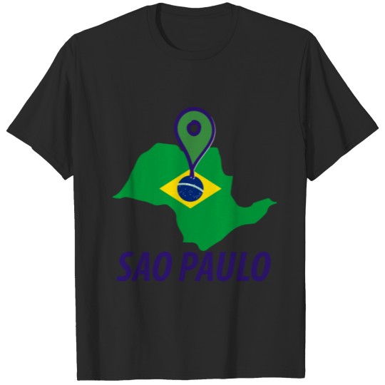 Discover SAO PAULO map shirt T-shirt