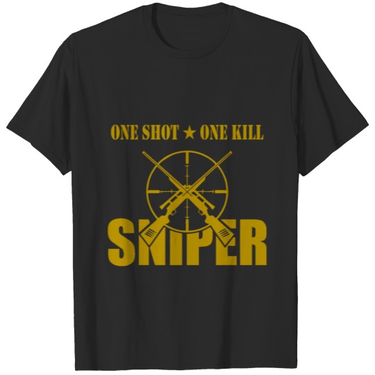 Discover ONE SHOT ONE KILL SNIPER T-shirt