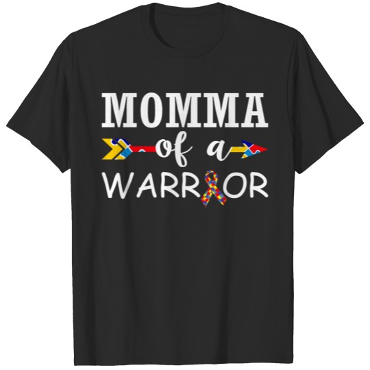 Discover Momma Of A Warrior Autism Awareness T-shirt