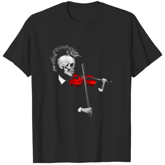 punk violin T-shirt