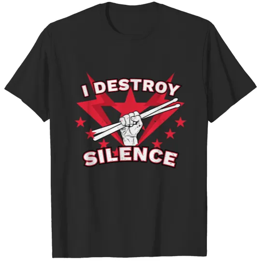 Drummer T-Shirt Gift Musician Rock Fans Men Women T-shirt