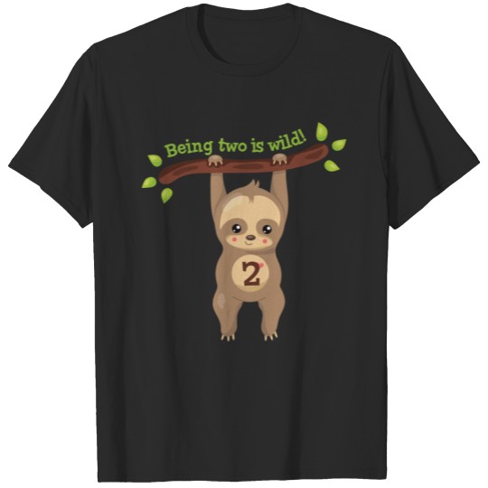 Discover Cute Sloth 2nd Birthday T-shirt