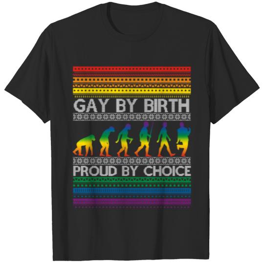 Discover Gay By Birth Proud By Choice T Shirt T-shirt