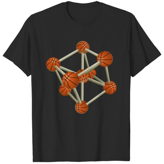 Discover Basketball Streetball is in my DNA genetic atome T-shirt