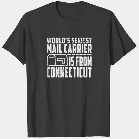 Mail Carrier Wife Connecticut Letter Carrier T-shirt