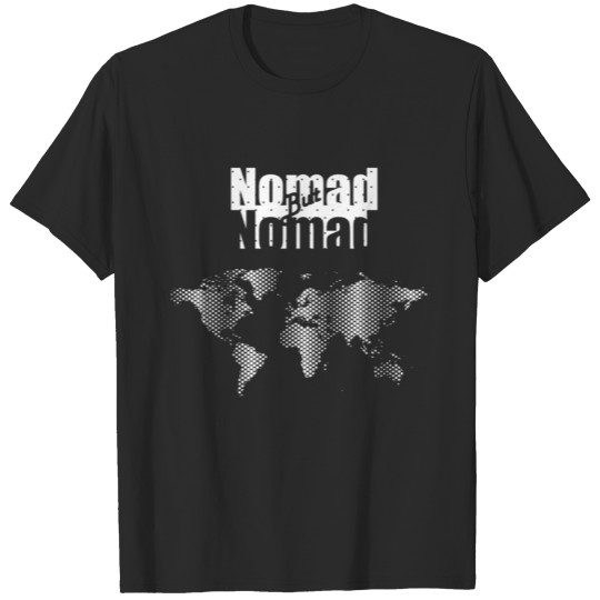 Discover NomadButNoMad world white T-shirt