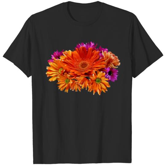 Discover Mixed Bouquet With Gerbera Daisy and Mums T-shirt