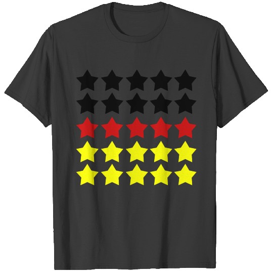 Five Stars Review German Flag T-shirt