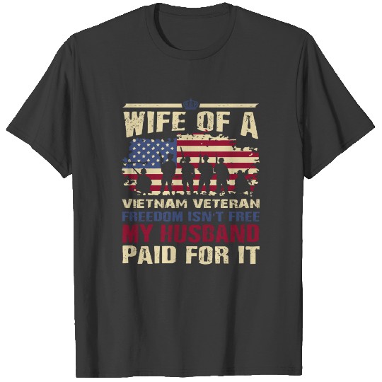 Proud Wife Vietnam Veteran T-shirt