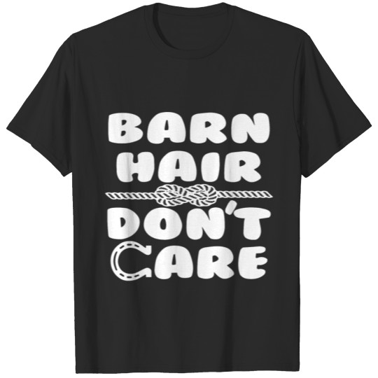 Discover Barn Hair Don t Care Funny Soft Ladies Holiday Gif T-shirt