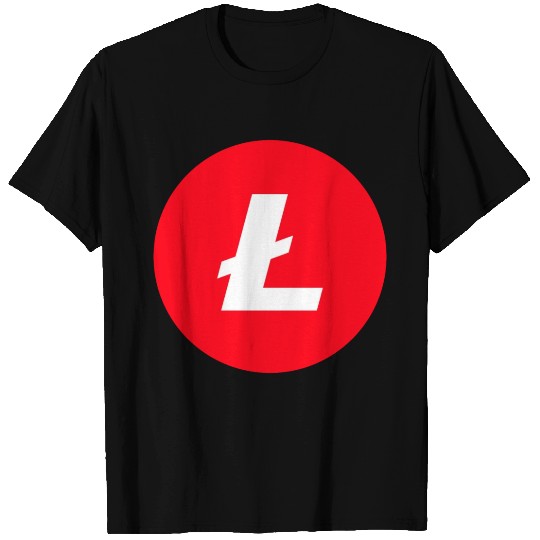 Litecoin Logo Red / Rot LTC Crypto Design T-shirt
