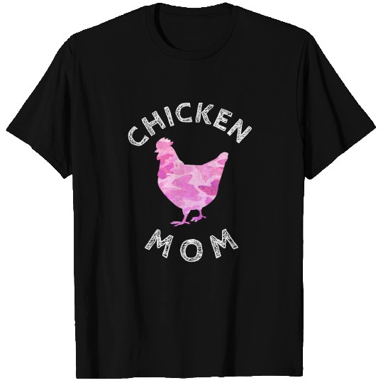 Chicken Mom Army Camo Pink Shirt T-shirt
