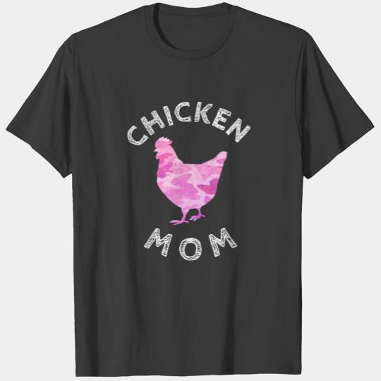 Chicken Mom Army Camo Pink Shirt T-shirt