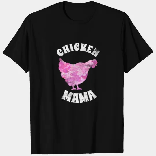 Chicken Mom Army Camo Pink Shirt T-shirt