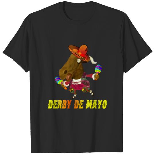 Discover Derby De Mayo Kentucky Horse Racing Sombrero Mexic T-shirt