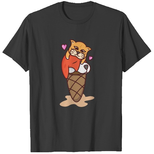 pet in ice cream T-shirt