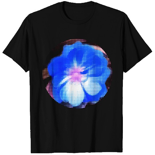 blue flower blossom orchid T-shirt