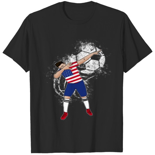 Discover (Gift) American player soccer 005 T-shirt