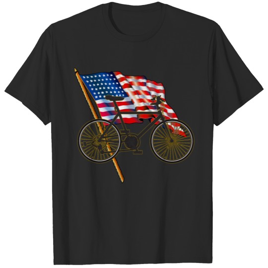 Discover Bike Biking Cycling Cyclist USA T-shirts T-shirt