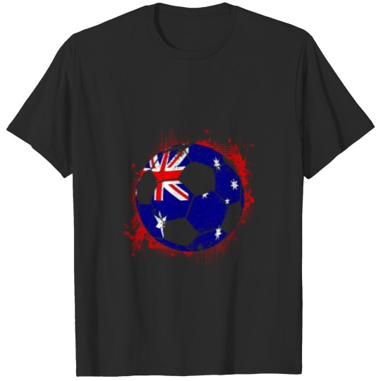Discover (Gift) Australia distress soccer 001 T-shirt