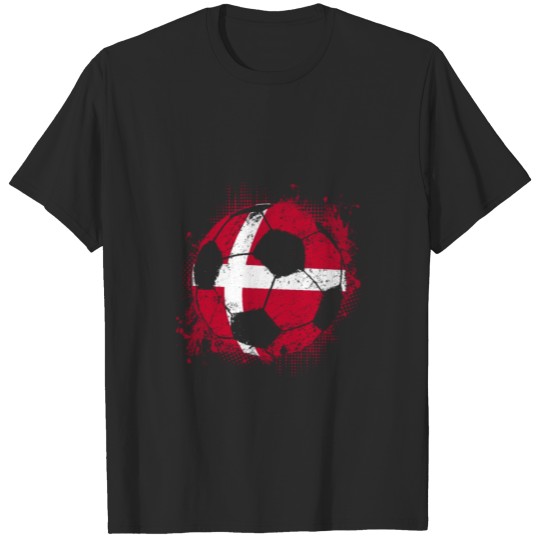 Discover (Gift) Denmark distress soccer 008 T-shirt