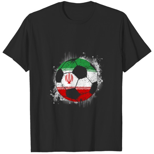 Discover (Gift) Iran distress soccer 002 T-shirt