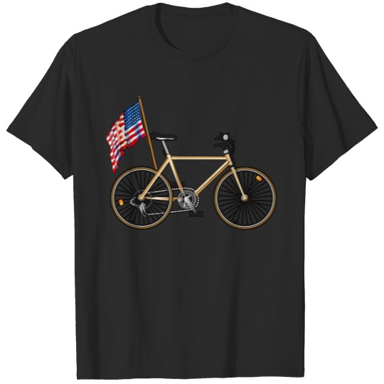 Discover Bike Biking Cycling Cyclist USA T-shirts T-shirt