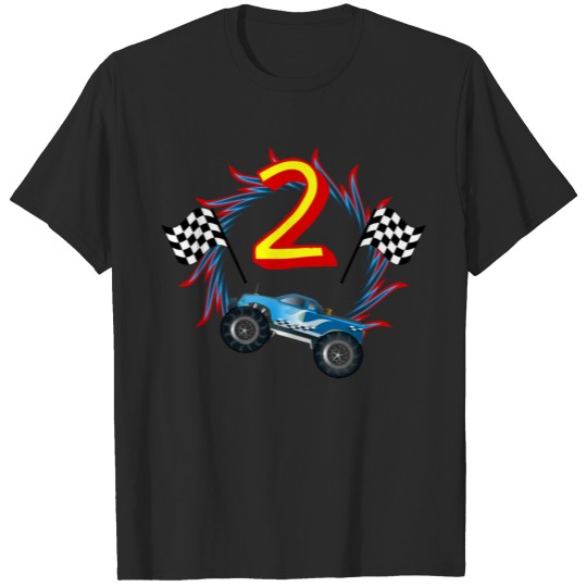 Discover Monster truck second birthday as a gift idea T-shirt