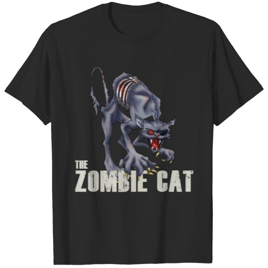 Discover Walking Cat Zombie Kitten Kitty Gift Halloween T-shirt