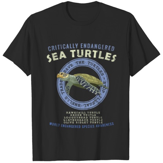 Discover Save The Sea Turtles - Endangered Species Awarenes T-shirt
