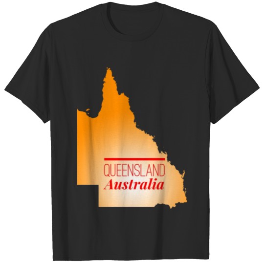 Discover map of Queensland T-shirt