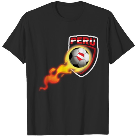 Discover Peruvian Soccer Futbol Shirt for Peru Fans T-shirt