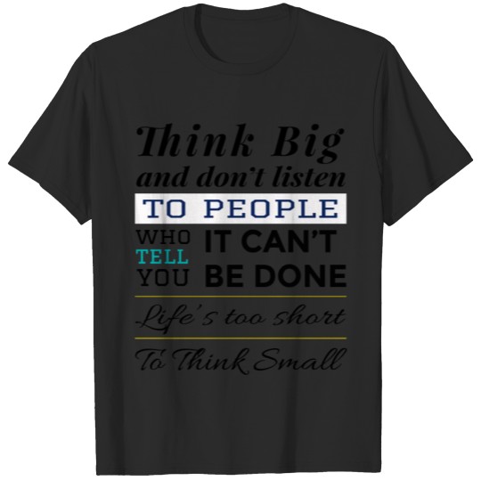 Discover Thinking Big Apparel and Stuff Best Dis. offers T-shirt