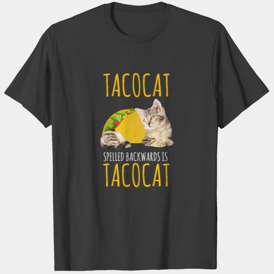 Taco Cat Gift Foodie Kitty Cat Funny Mexican Food T-shirt