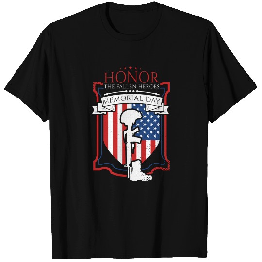Honor The Fallen Heroes Memorial Day T-shirt
